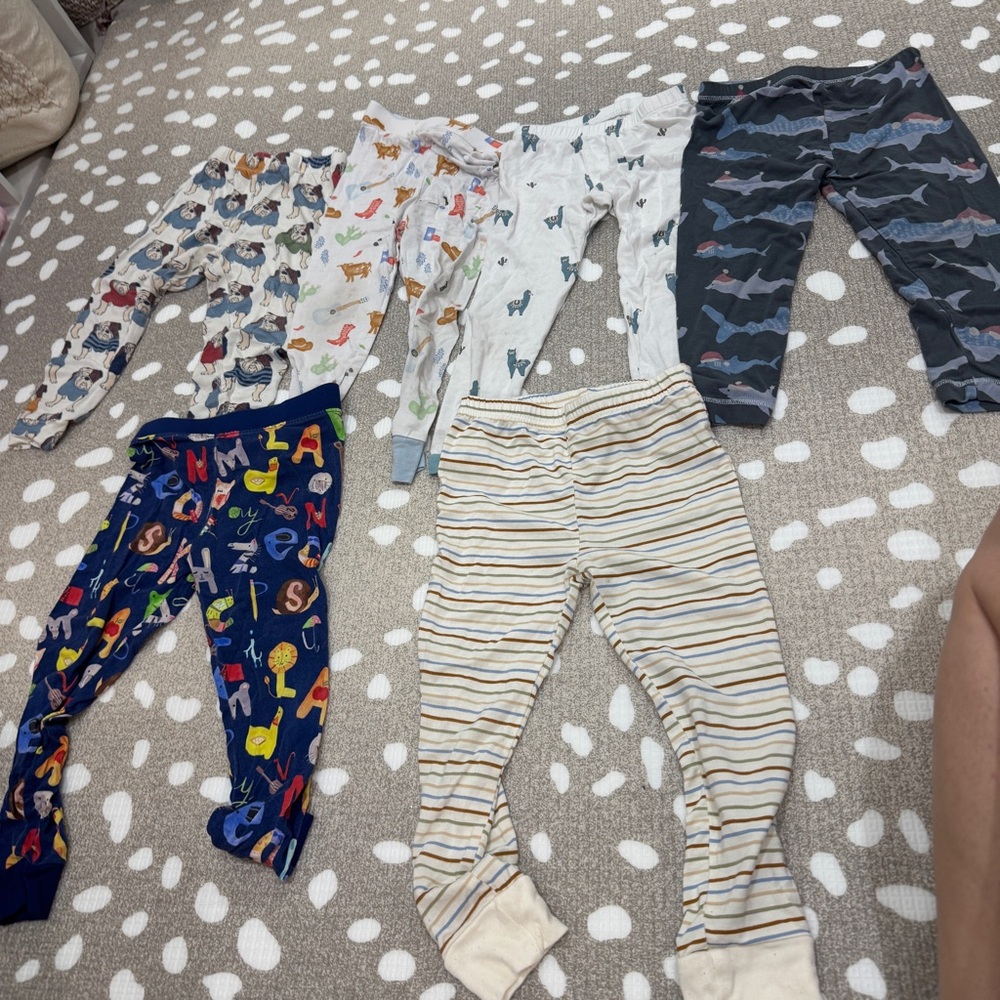 Lot of 20+ Bamboo Pajamas set long sleeve tee pants toddler baby boy kyte angel - Picture 13 of 15